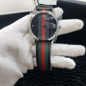 NIB Gucci Watch Tri-colored Leather Strap